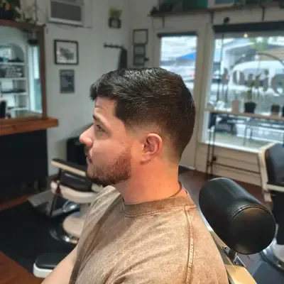 Professional haircut at Richmond Barbershop in Richmond, VA